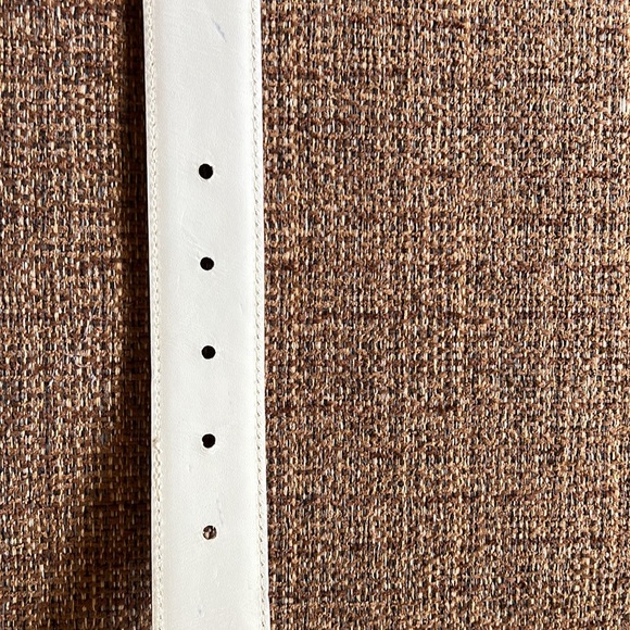 Brighton White Belt with Silver Buckle main image 7